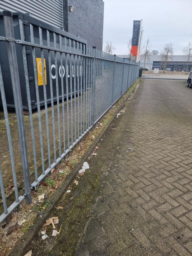 Gegalvaniseerd hekwerk, zware uitvoering, Tuin en Terras, Tuinhekken en Hekwerk, Spijlenhekwerk, IJzer, Ophalen of Verzenden