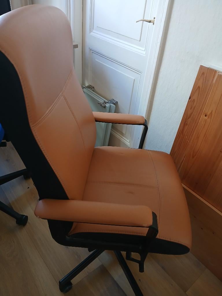 Mooie Cognac Bureaustoel, Huis en Inrichting, Bureaustoelen, Ophalen, Zo goed als nieuw, Bruin