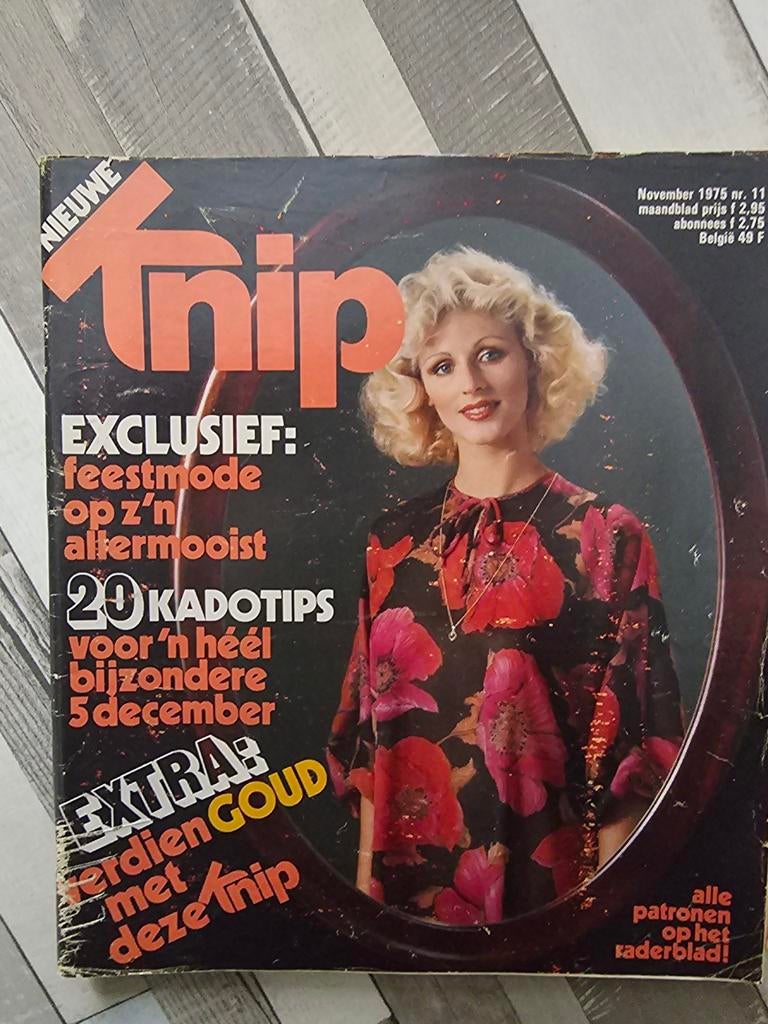 Knip november 1975, Ophalen of Verzenden, Zo goed als nieuw, Vrouw, Knipmode