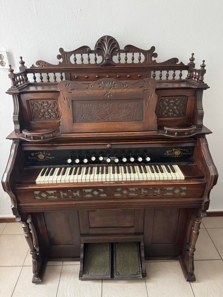 Antiek Packard Pomporgel / Harmonium - ca. 1900, Muziek en Instrumenten, Orgels, Ophalen of Verzenden, Gebruikt, 1 klavier, Harmonium