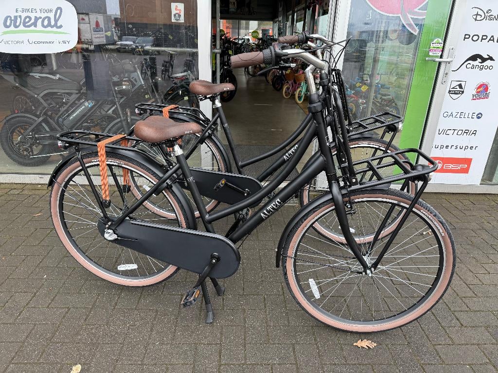 FIETSMASTER Vintage 28 inch Transportfiets N-3 Mat Zwart, Overige merken, Versnellingen, Nieuw, 56 cm of meer