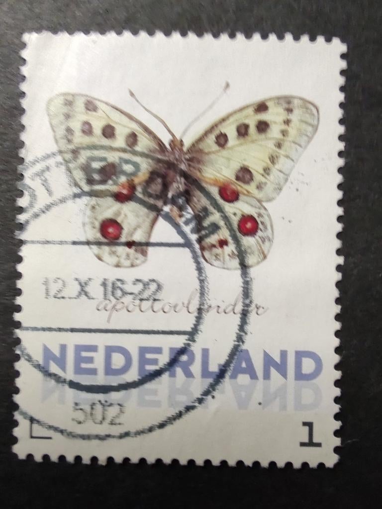 Pers zegel appel vlinder 2013, Ophalen of Verzenden