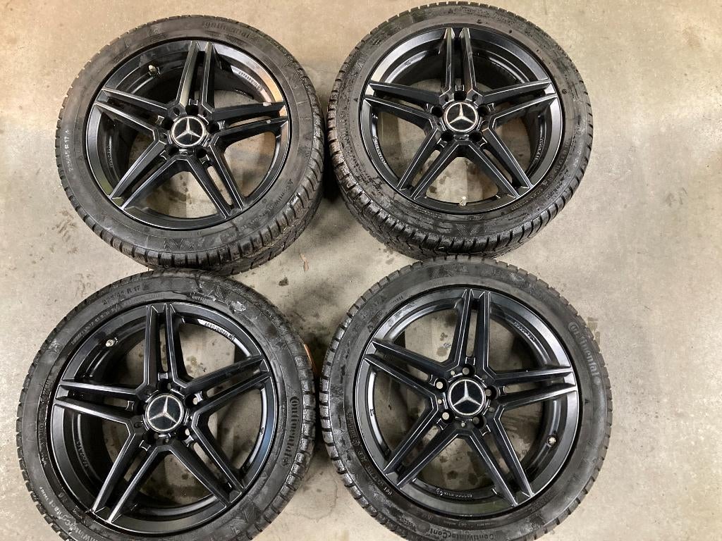 17 inch RIAL Mercedes A/B/C/CLA/E velgen - winter opmaakset, Auto-onderdelen, Banden en Velgen, Ophalen, Gebruikt, Banden en Velgen