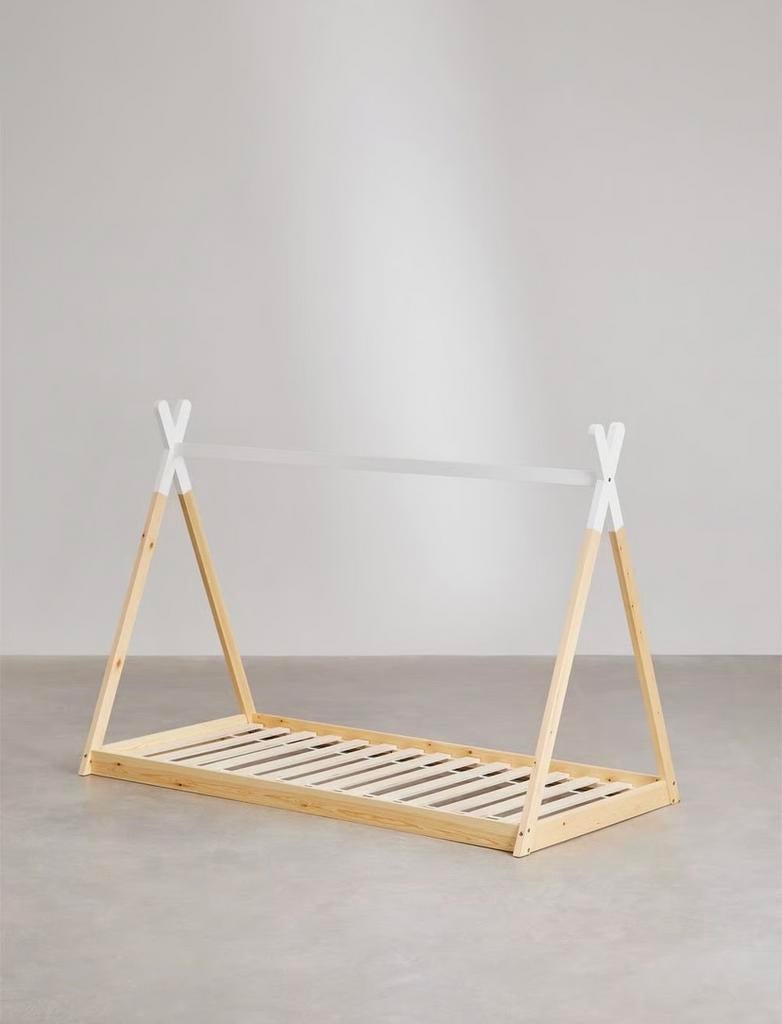 Tippi bed - Leuk en uniek!, 70 tot 85 cm, Ophalen of Verzenden, Zo goed als nieuw, Lattenbodem