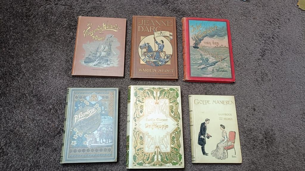 Bundel van 6 klassieke kinderboeken, begin 20e eeuw., Ophalen of Verzenden, Gelezen