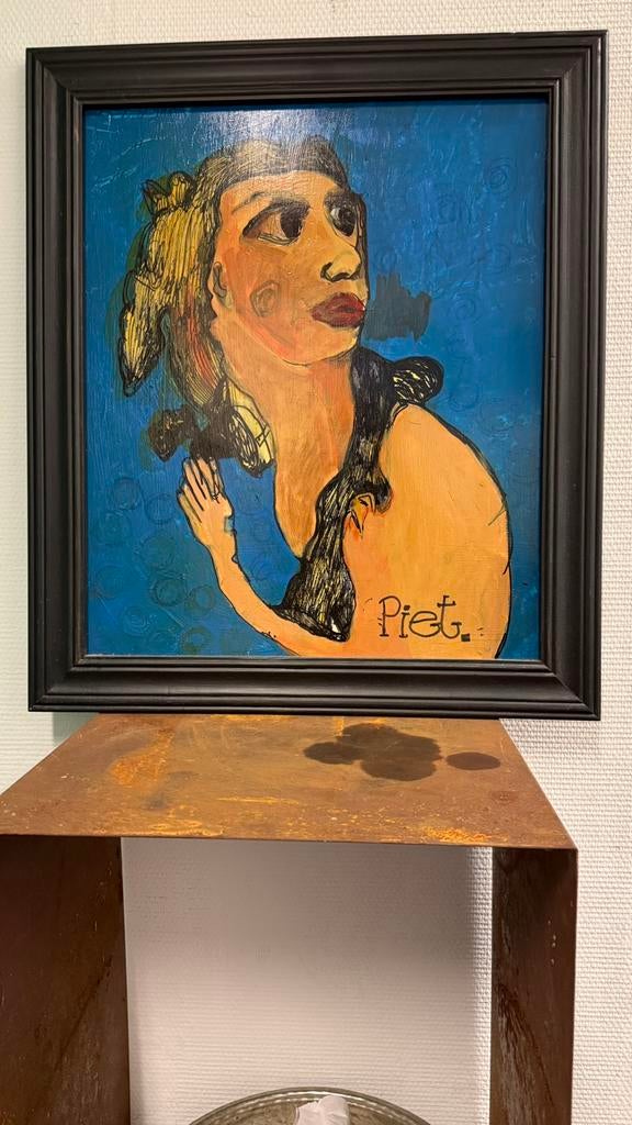 Schilderij Piet Schopping, Antiek en Kunst, Ophalen
