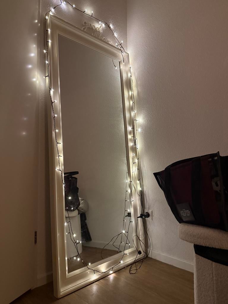 IKEA Spiegel Gebroken Wit, Ophalen, Gebruikt, 150 tot 200 cm, Rechthoekig