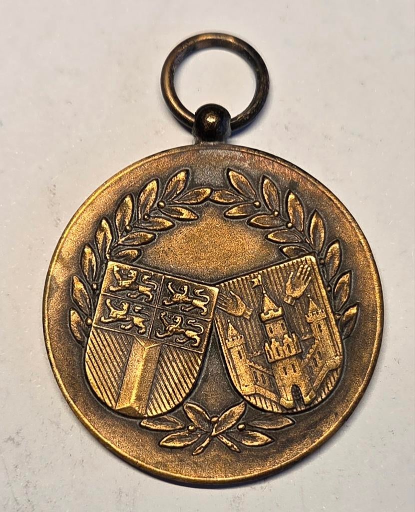 Medaille Scholierenontmoeting Rotterdam Antwerpen 1958, Postzegels en Munten, Penningen en Medailles, Ophalen of Verzenden
