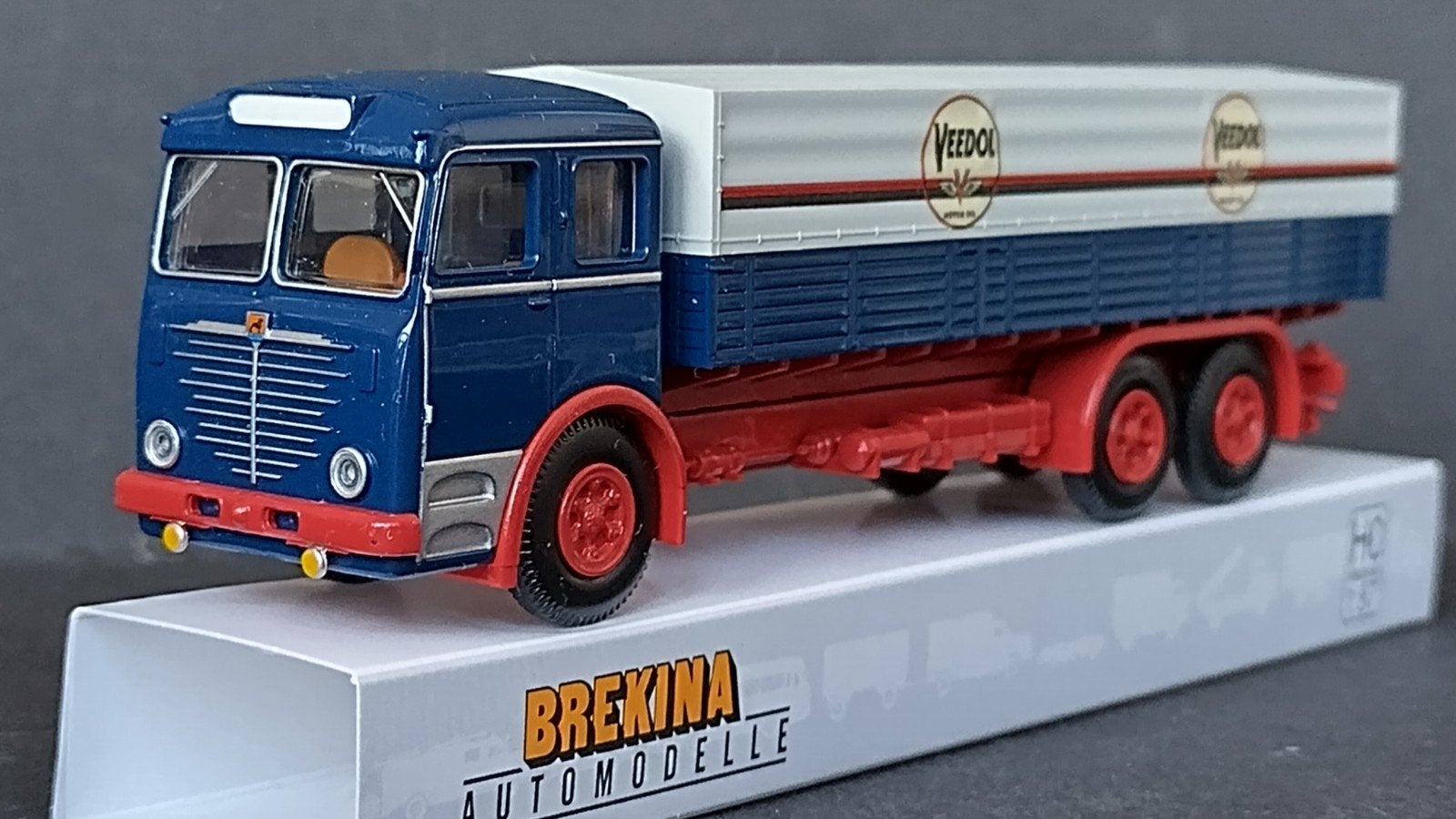 Büssing 12000 Veedol 1;87 H0 Brekina Pol, ., Nieuw, Ophalen of Verzenden, Brekina
