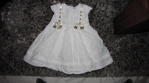 86 MAYORAL jurk broderie, Kinderen en Baby's, Babykleding | Maat 86, Ophalen of Verzenden, Zo goed als nieuw, Meisje, Jurkje of Rokje