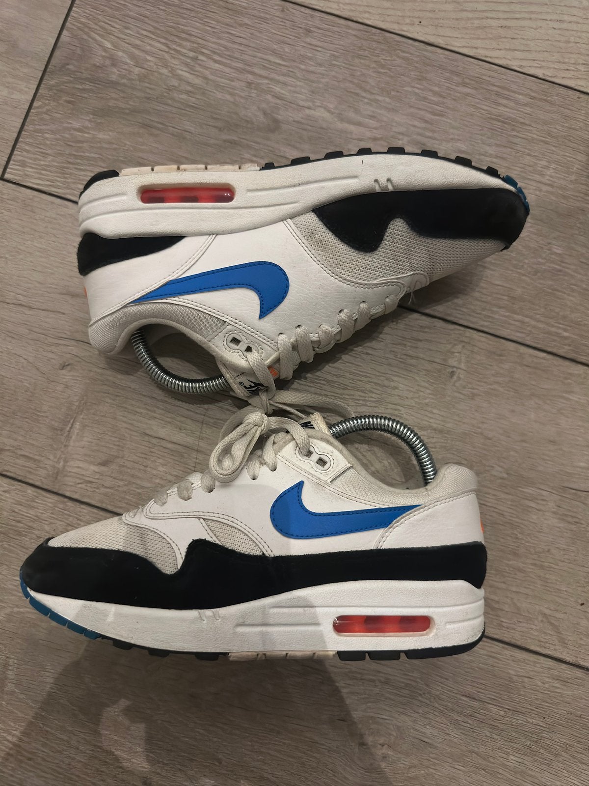 Nike Air Max 1 Photo Blue Black, Overige kleuren, Ophalen of Verzenden, Sneakers of Gympen, Gedragen