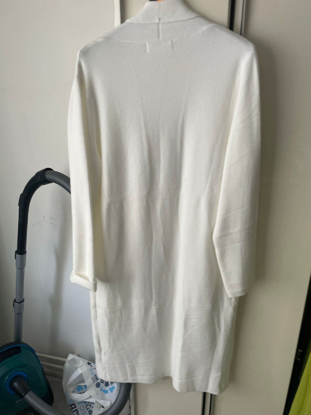 Wit lang vest, Kleding | Dames, Ophalen of Verzenden, Zo goed als nieuw, Maat 38/40 (M), Wit