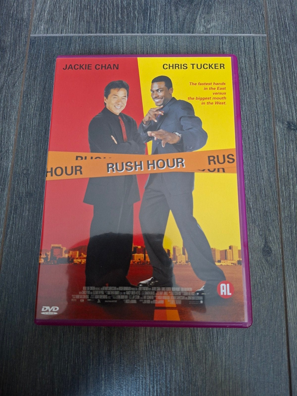 Rush Hour (Jackie Chan, Chris Tucker), Cd's en Dvd's, Dvd's | Actie, Zo goed als nieuw, Actiekomedie, Breedbeeld, Extra's, Alle leeftijden