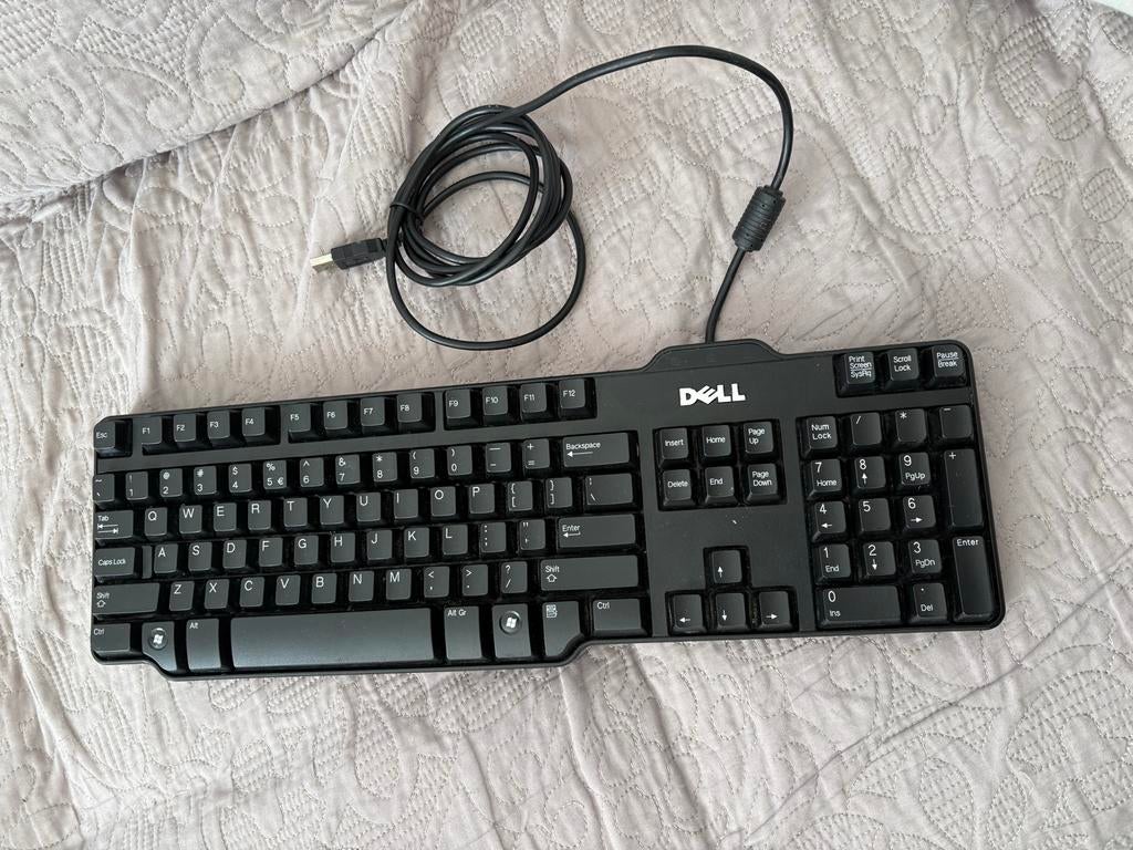 Dell SK-8115 Bedraad Toetsenbord - QWERTY, Computers en Software, Toetsenborden, Gebruikt, Qwerty, Bedraad, Ophalen of Verzenden