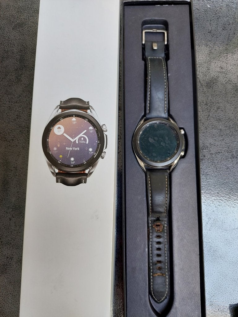 samsung smartwatch, Zwart, Samsung ⌚️, Ophalen of Verzenden, Zo goed als nieuw