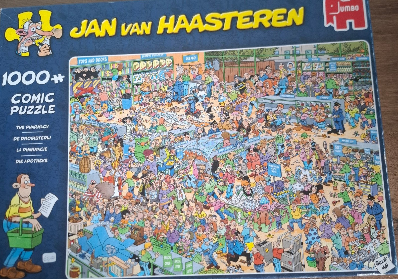 jan van haasteren, Hobby en Vrije tijd, Denksport en Puzzels, Ophalen of Verzenden, 500 t/m 1500 stukjes, Zo goed als nieuw, Legpuzzel