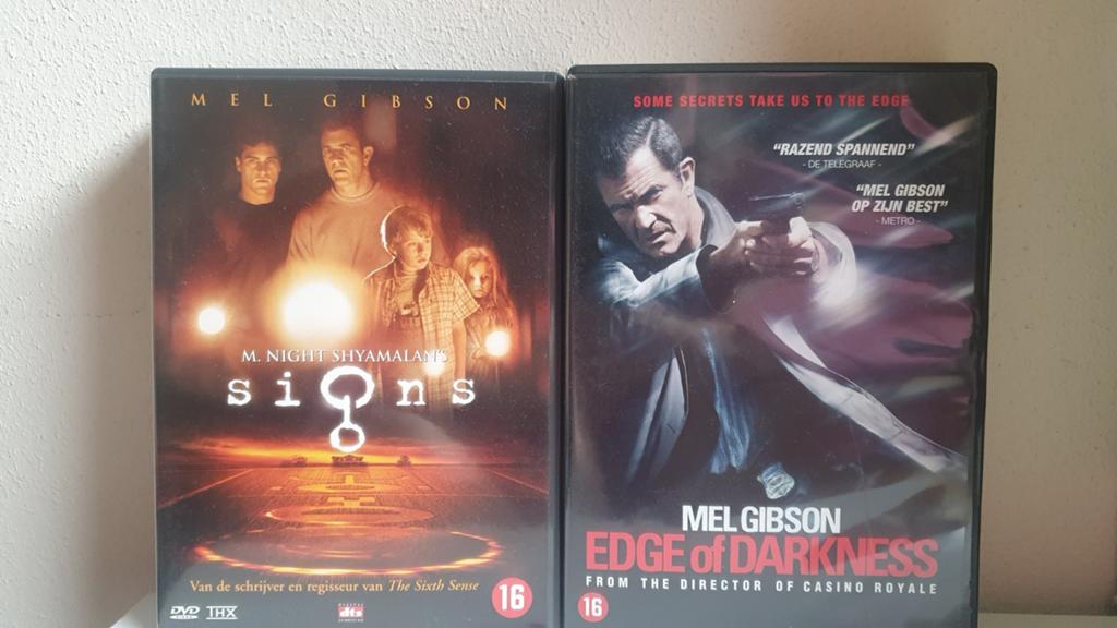 Signs en Edge of darkness, Mel Gibson, setpijs, Vanaf 16 jaar, Ophalen of Verzenden, Zo goed als nieuw