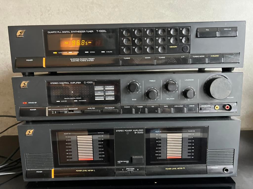 Sansui stereo set B-3000 / C-1000 / T-1000, Audio, Tv en Foto, Stereo-sets, Overige merken, Gebruikt, Tuner of Radio, Losse componenten