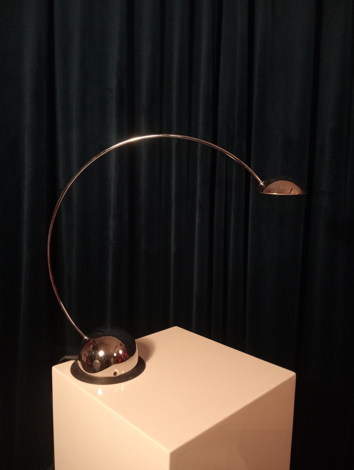 Moderne booglamp - Chroom, Ophalen of Verzenden, Modern, Zilver, Sfeerlamp