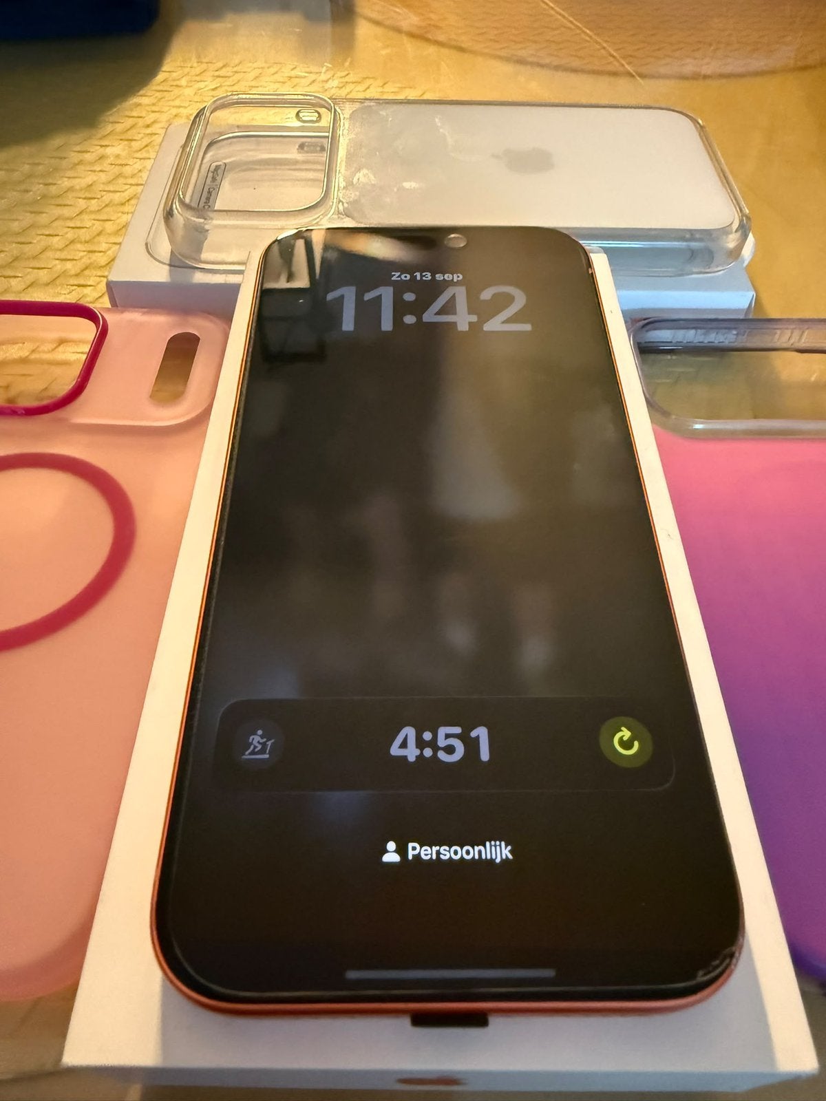 Iphone 17 pro max 256gb 100% batterij met toebehoren, Zwart, IPhone 15 Pro Max, Zo goed als nieuw, Ophalen