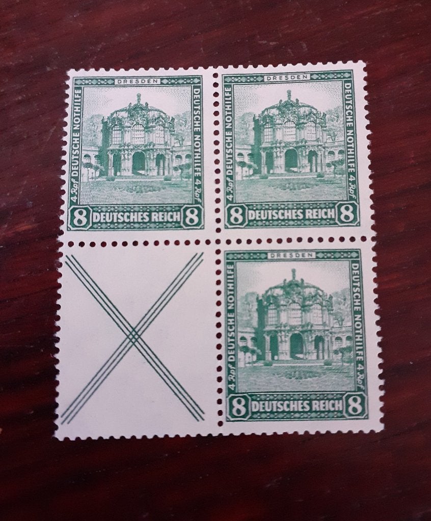 Duitse Rijk, Zusammendrucke H-Blatt 70 en S 94, ongebr, Verzenden, Overige periodes, Postfris