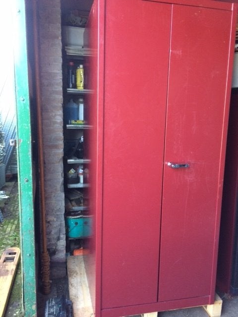 vintage ordner carrouselkast, Ophalen, Gebruikt