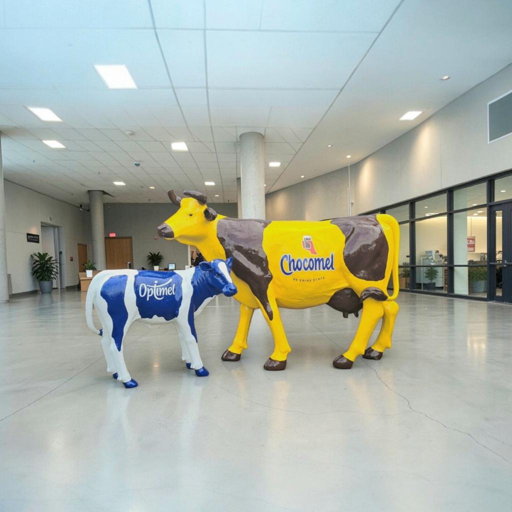 Bedrijfsreclame, buitenreclame, melkvee beelden, tuinbeelden, Tuin en Terras, Tuinbeelden, Nieuw, Dierenbeeld, Ophalen