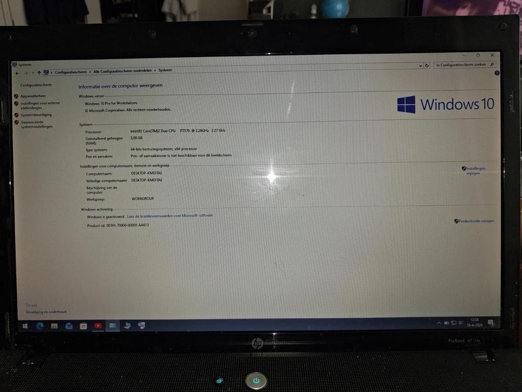 HP probook, Ophalen of Verzenden, Gebruikt, 32 GB