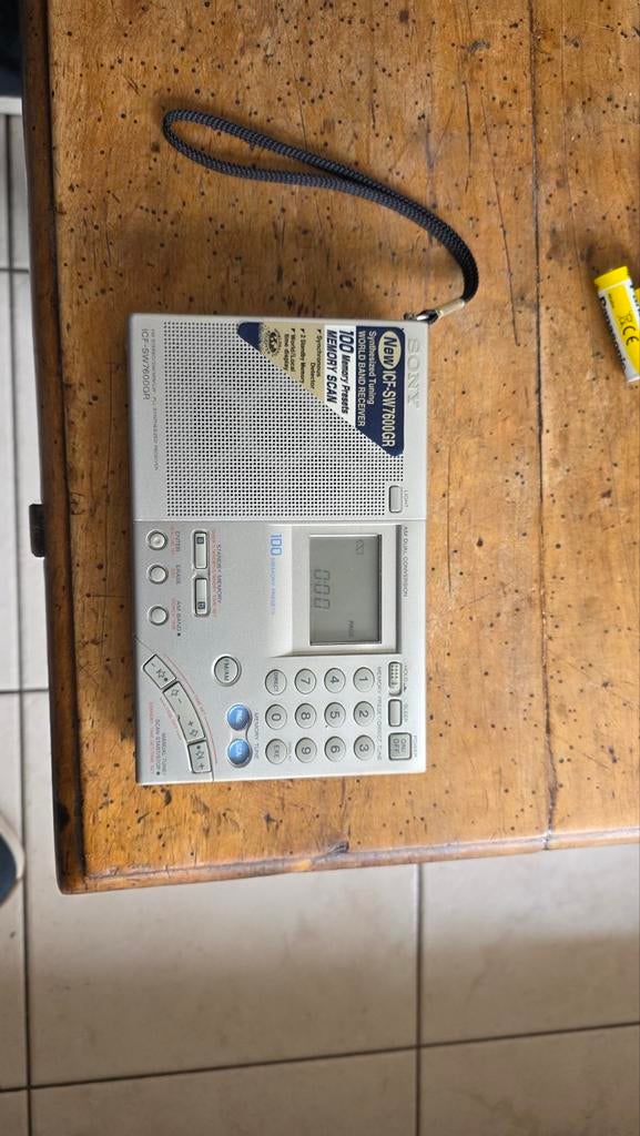Sony ICF-SW7600GR Wereldontvanger - Zeer Goede Conditie, Ophalen of Verzenden, Gebruikt, Wereldontvanger