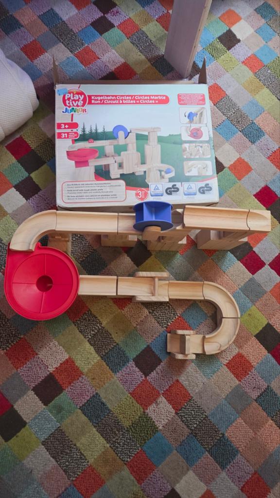 Playtive Junior Knikkerbaan Hout - Zo goed als nieuw, Ophalen, Zo goed als nieuw, Overige merken