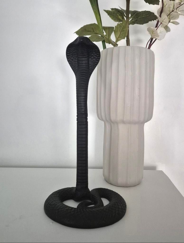 Cobra van metaal, 40 cm, Ophalen of Verzenden, Zo goed als nieuw, Dier