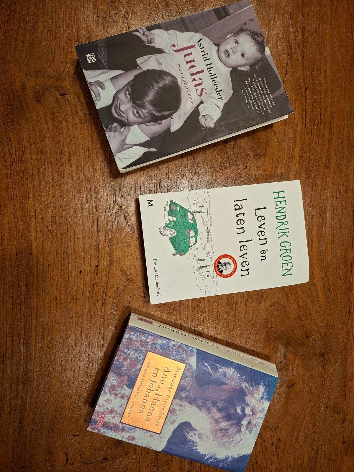 Boeken: Judas & Hendrik Groen & Anna, Hanna en Johanna, Boeken, Ophalen of Verzenden, Gelezen, Hendrik Groen, Marianne Fredriksson, Astrid Holleeder