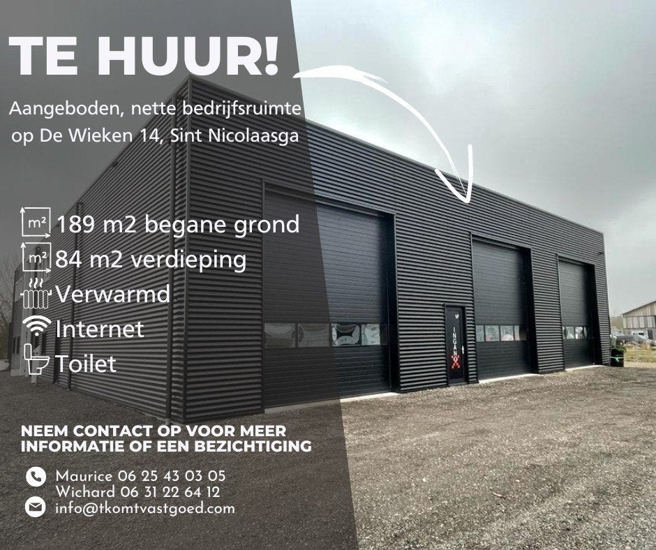 Bedrijfsloods  273 m² te huur – Sint Nicolaasga, 273 m², Huur, Bedrijfsruimte