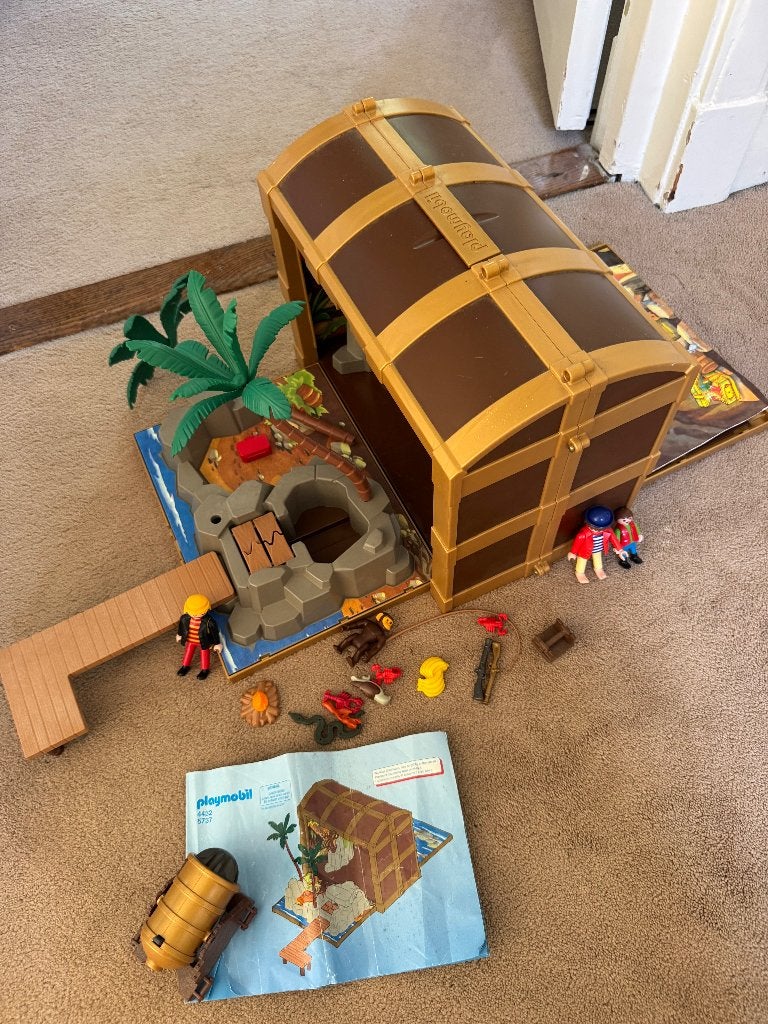 Playmobil 4432 / 5737 Meeneem Piratenschatkist, Verzenden, Gebruikt, Complete set, Overige typen