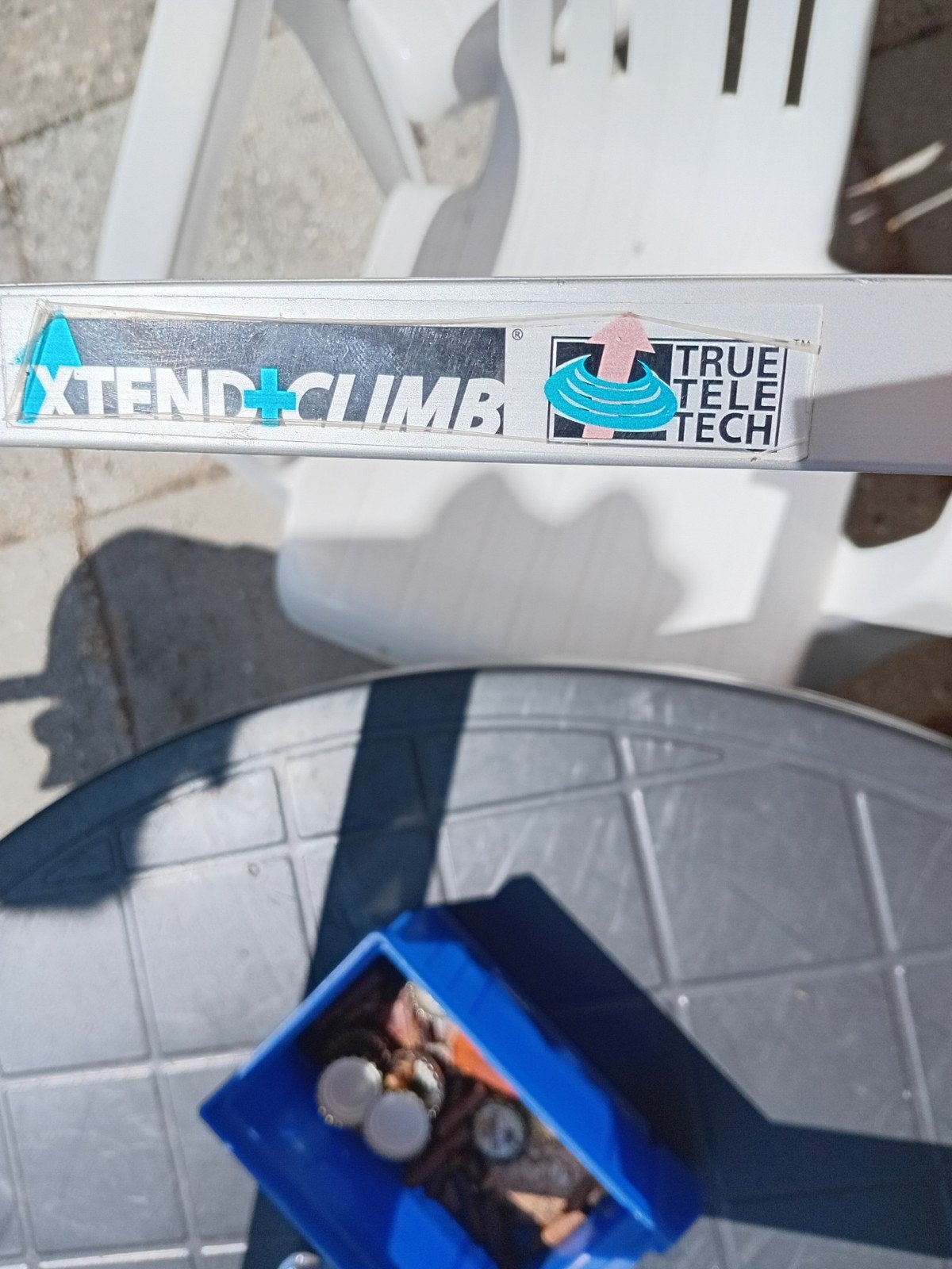 Jumbo Xtend+Climb Telescopische Ladder - 3.8m, Ophalen, Zo goed als nieuw, Ladder, Opvouwbaar of Inschuifbaar