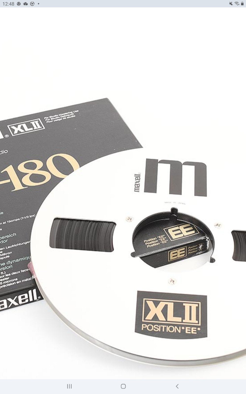 Maxell XLII EE 35-180 Spoelband - Studio Kwaliteit, Audio, Tv en Foto, Bandrecorders, Ophalen, Onderdeel, Met banden