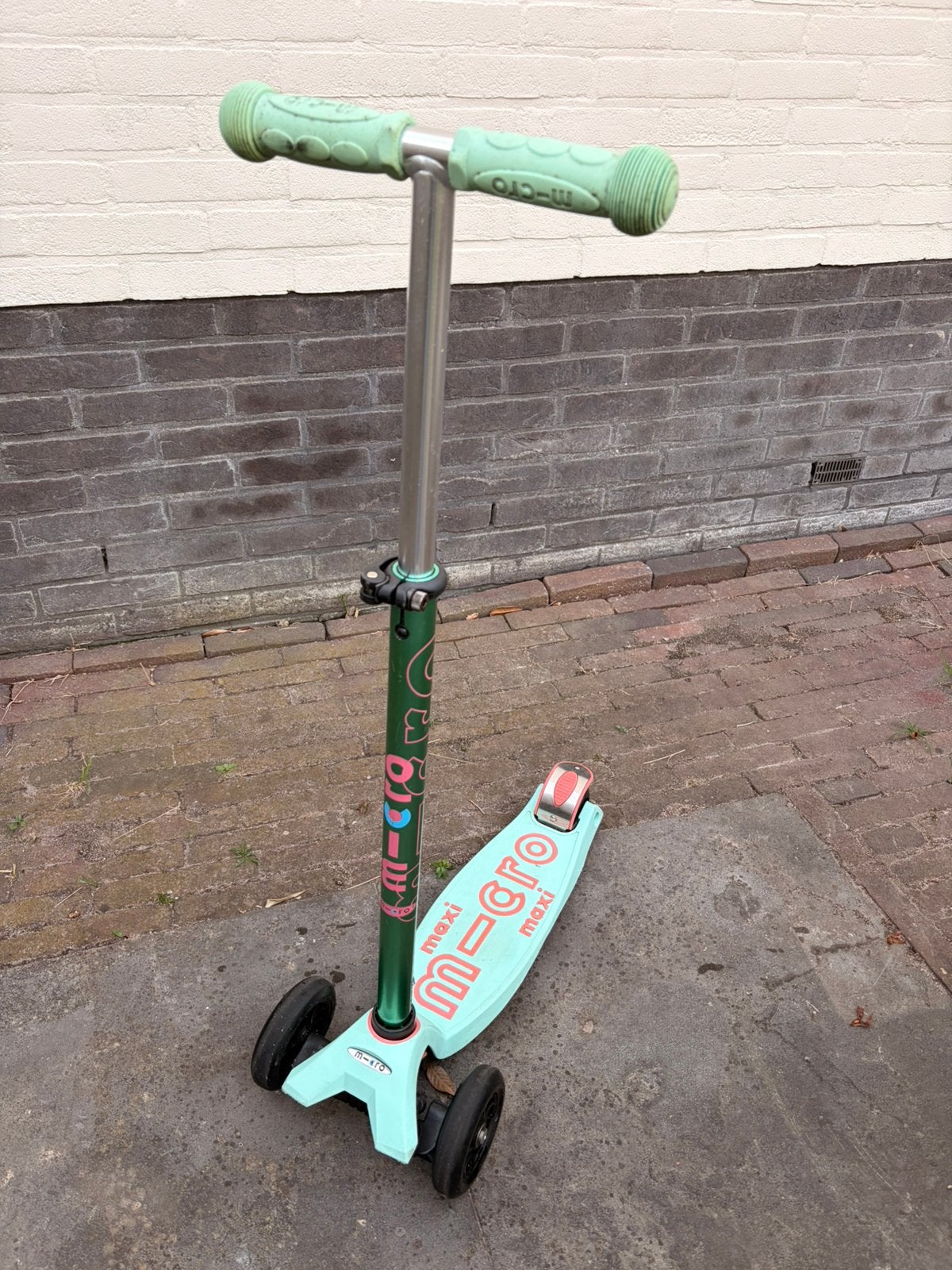 Mint groene mini maxi step, Fietsen en Brommers, Steps, Ophalen, Zo goed als nieuw, Gewone step
