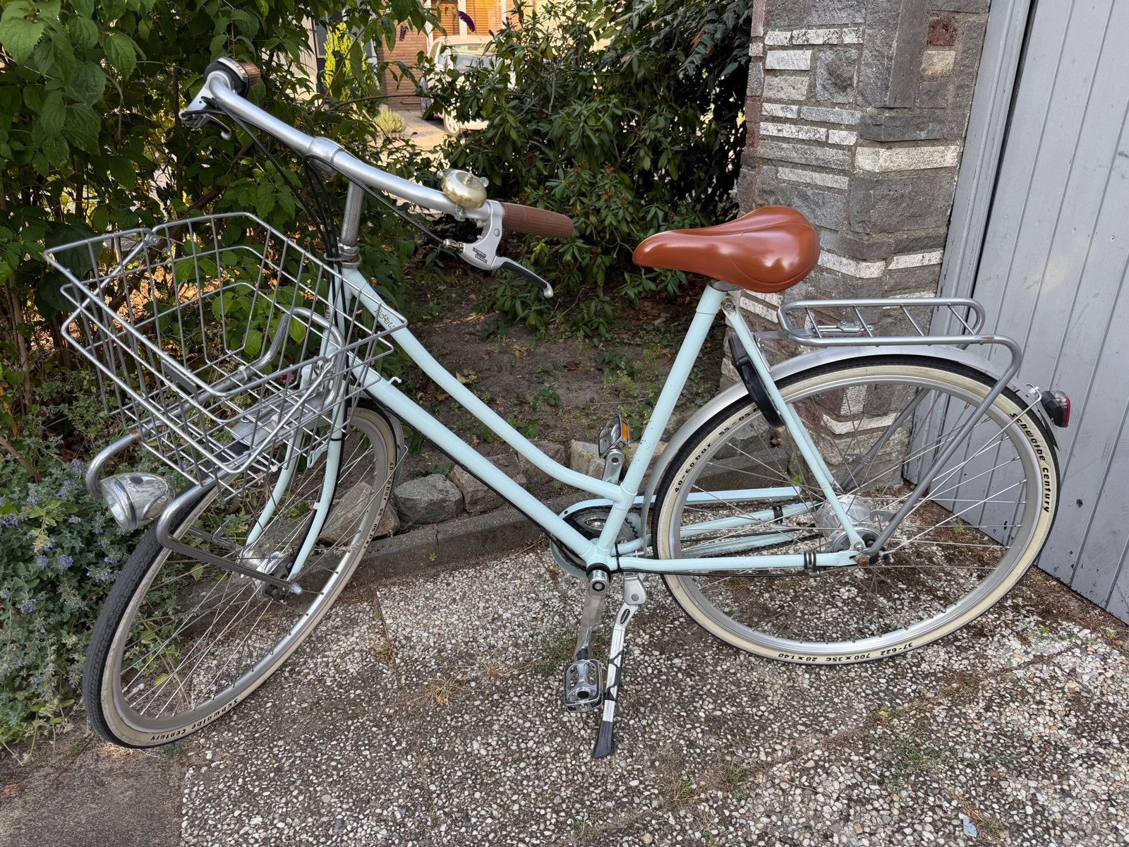 Roetz Stadsfiets - 5 versnellingen, lichtblauw, vintage look, Gebruikt, Velgrem, Versnellingen, 50 tot 53 cm