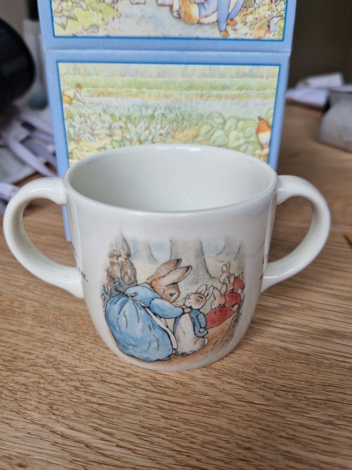 Wedgewood Peter Rabbit beker, Ophalen of Verzenden, Nieuw, Porselein, Kop en/of schotel