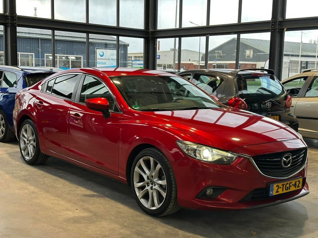 Mazda 6 GT-M/ vol / bose/ leer / camera / stoel verw/ rvm, Auto's, Mazda, Bedrijf, ABS, Achteruitrijcamera, Adaptieve lichten