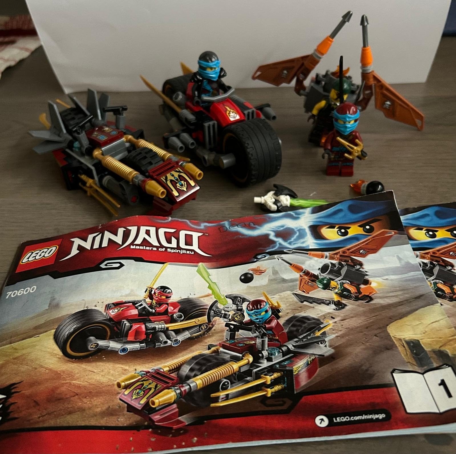 Lego Ninjago 70600 Ninja Bike Chase - Complete set, Ophalen, Lego, Zo goed als nieuw, Inclusief instructies