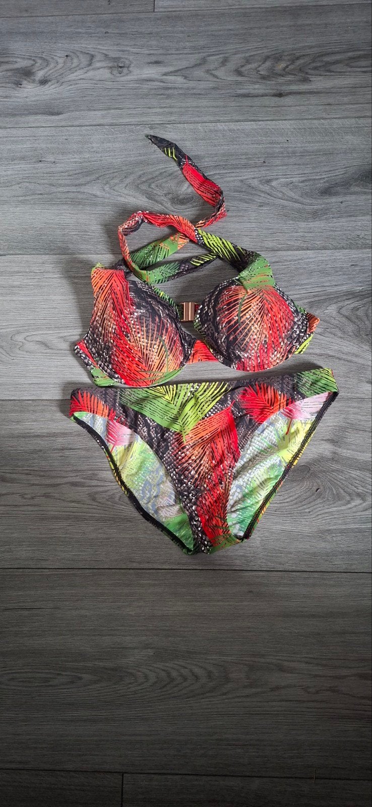 After Eden Bikini Maat 42 - Tropische Print, Nieuw, Ophalen of Verzenden, Bikini, Overige kleuren