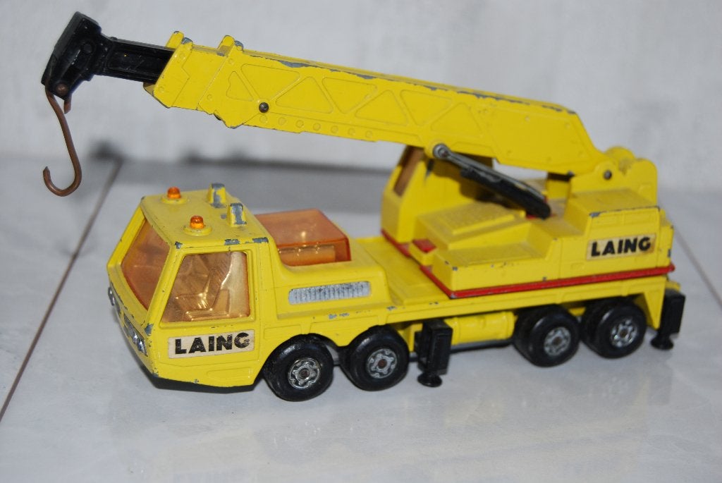 Matchbox SuperKings K-12 Hercules Mobile Crane, Ophalen of Verzenden, Gebruikt, Bus of Vrachtwagen, Matchbox