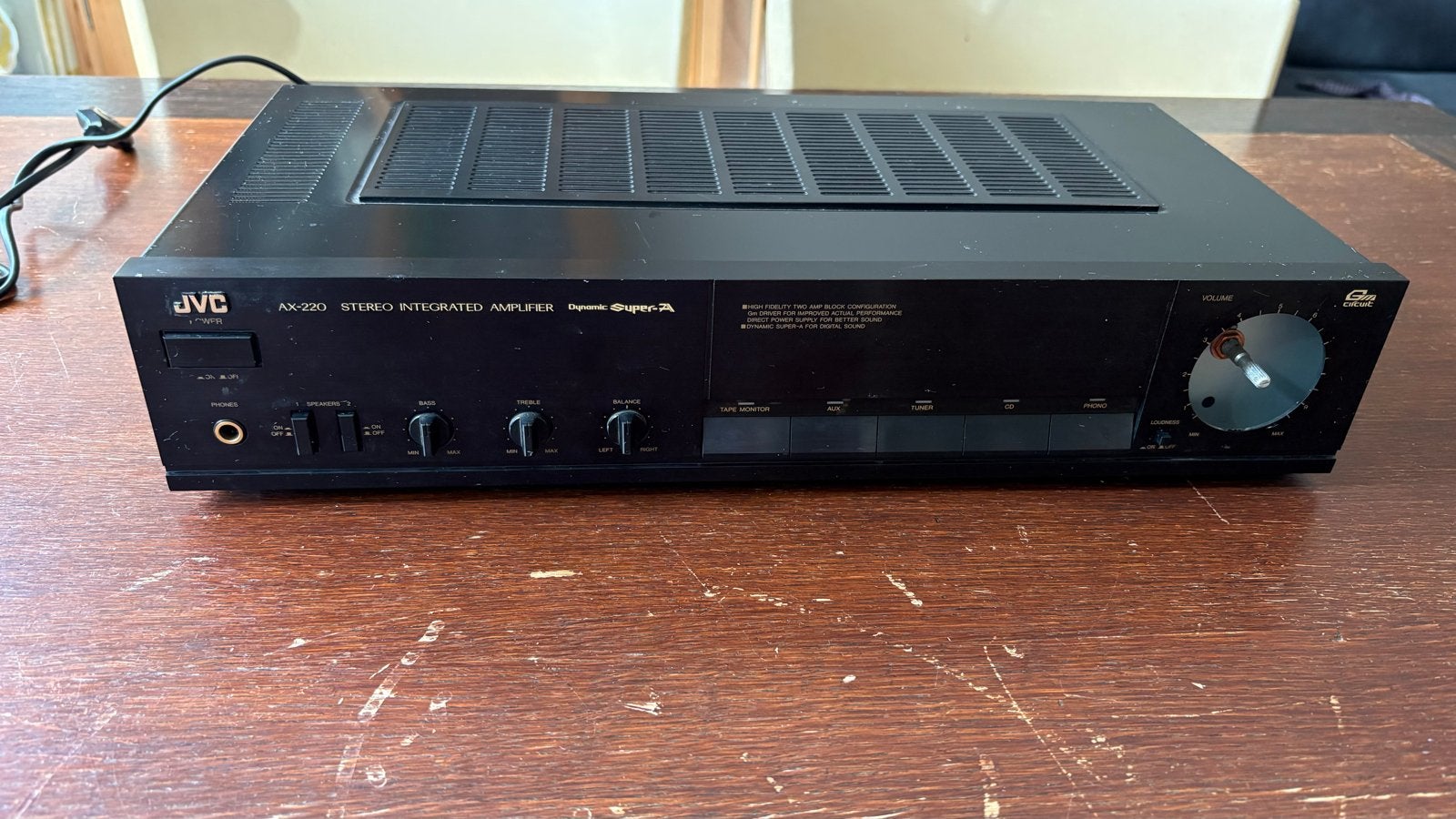 JVC AX-220 Stereo Geïntegreerde Versterker, Ophalen, Gebruikt, JVC, 60 tot 120 watt