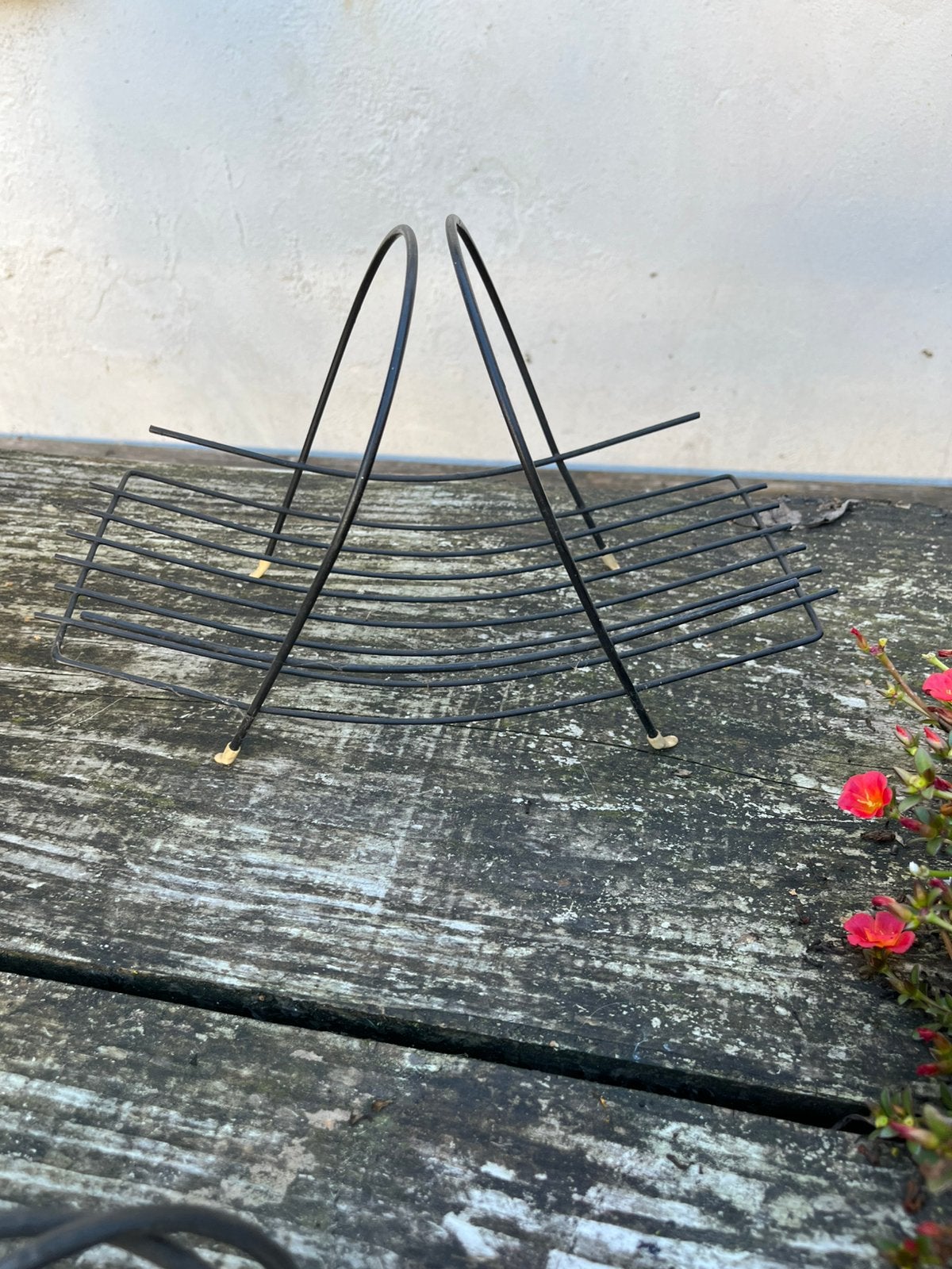 Jaren 60 fruitmand metaal vintage retro €14,50 midcentury, Ophalen of Verzenden, Huis en Inrichting