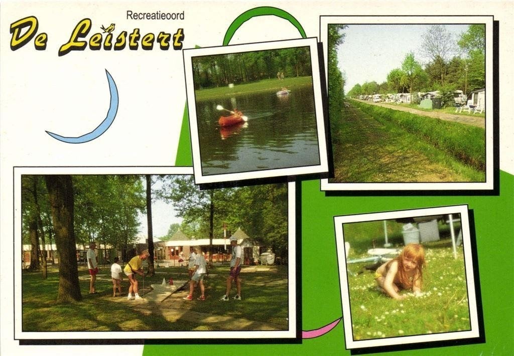Recreatieoord De Leistert, Roggel - 4 afb - 1995 gelopen, Ophalen of Verzenden, 1980 tot heden, Gelopen, Limburg