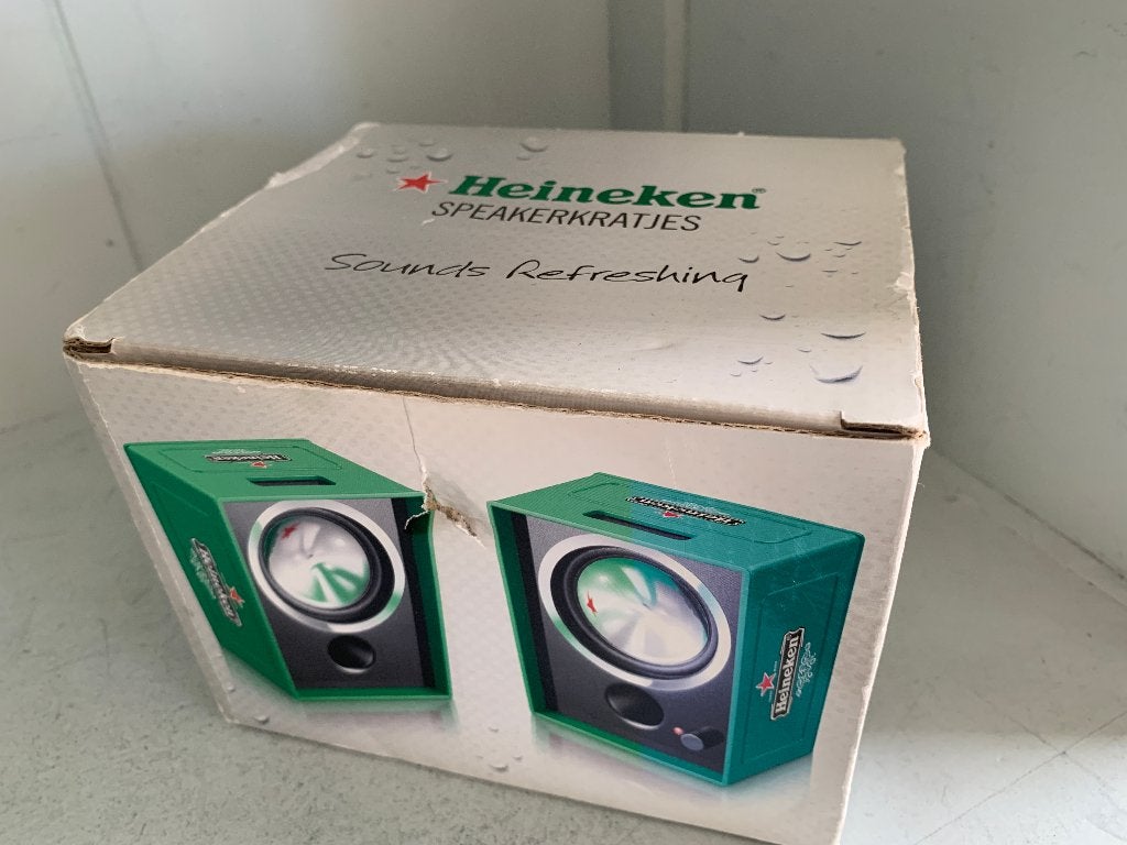 Heineken Speakerkratjes - Draagbare Speakers, Overige merken, Overige typen, Nieuw, Ophalen of Verzenden