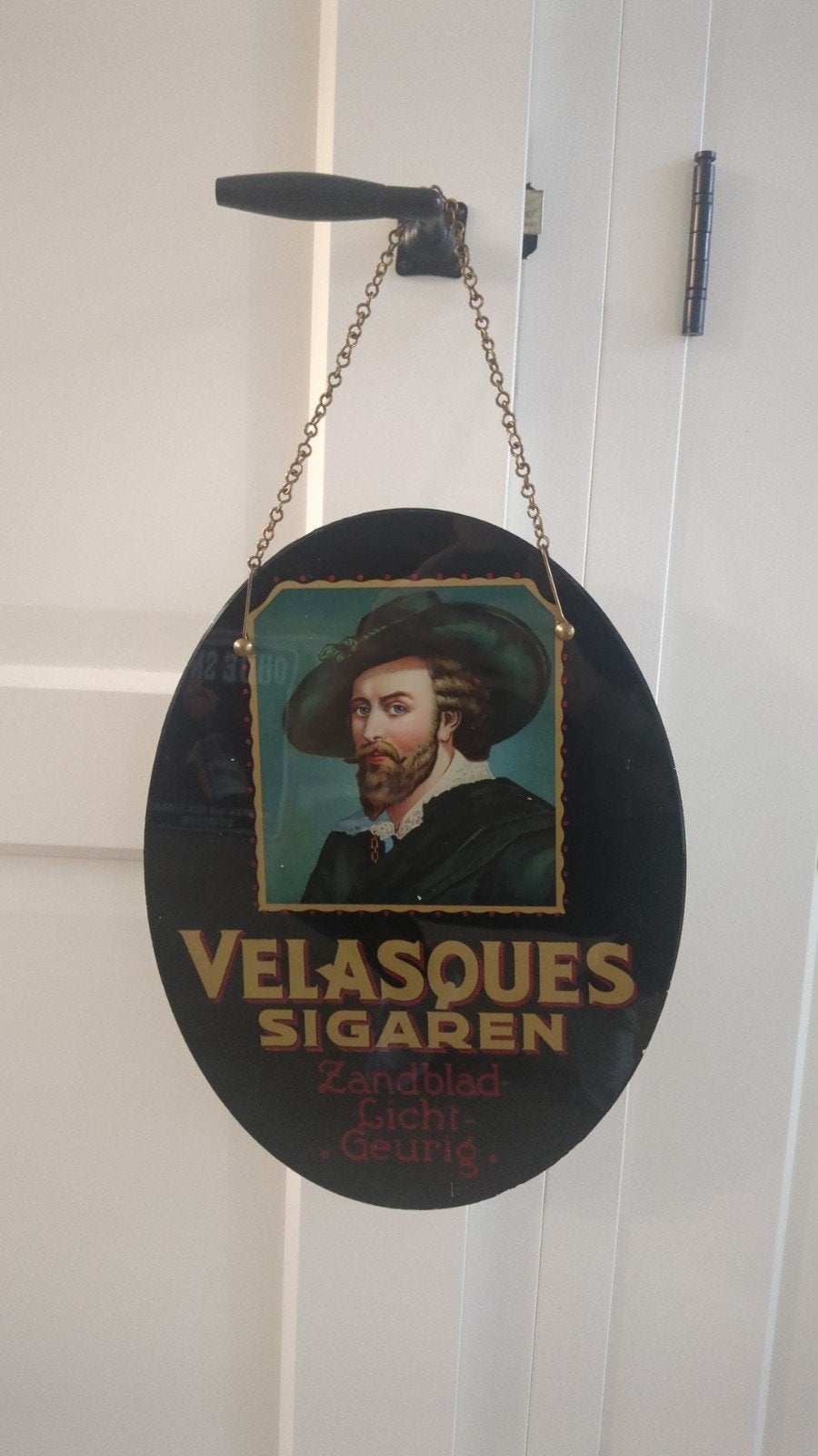 te koop/ruil reclamebord sigaren, Ophalen of Verzenden, Gebruikt, Reclamebord