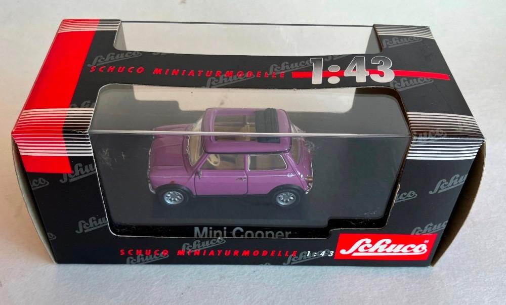 Mini Cooper paars Schuco # 02512., Ophalen of Verzenden, Zo goed als nieuw, Auto, Schuco