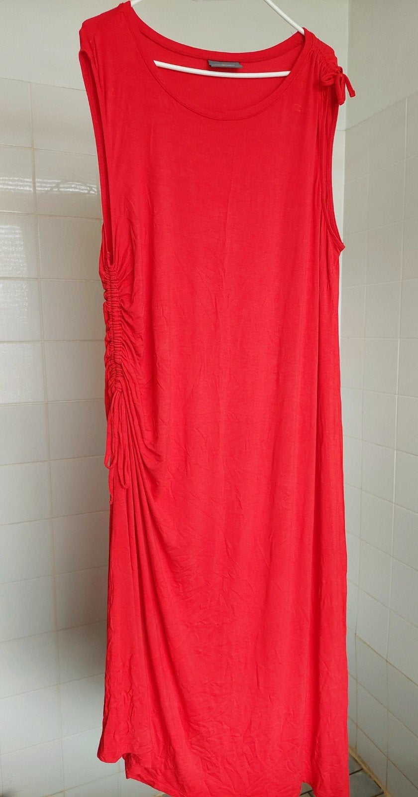 Midi jurk felrood  XL, Kleding | Dames, Maat 46/48 (XL) of groter, Nieuw, Ophalen of Verzenden, Jessica van C&A